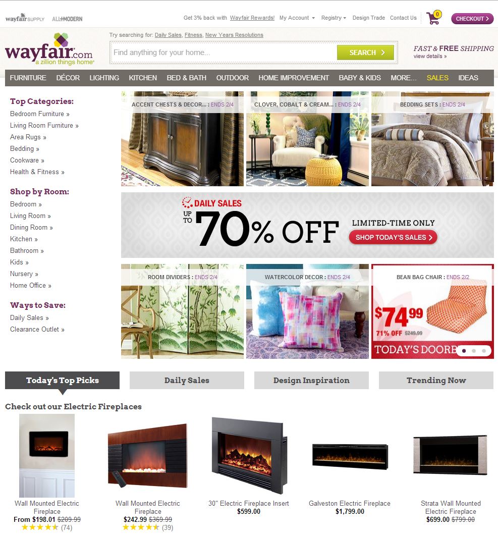 Online home furnishings site Wayfair nabs 150M in fundraising source Regions Venture
